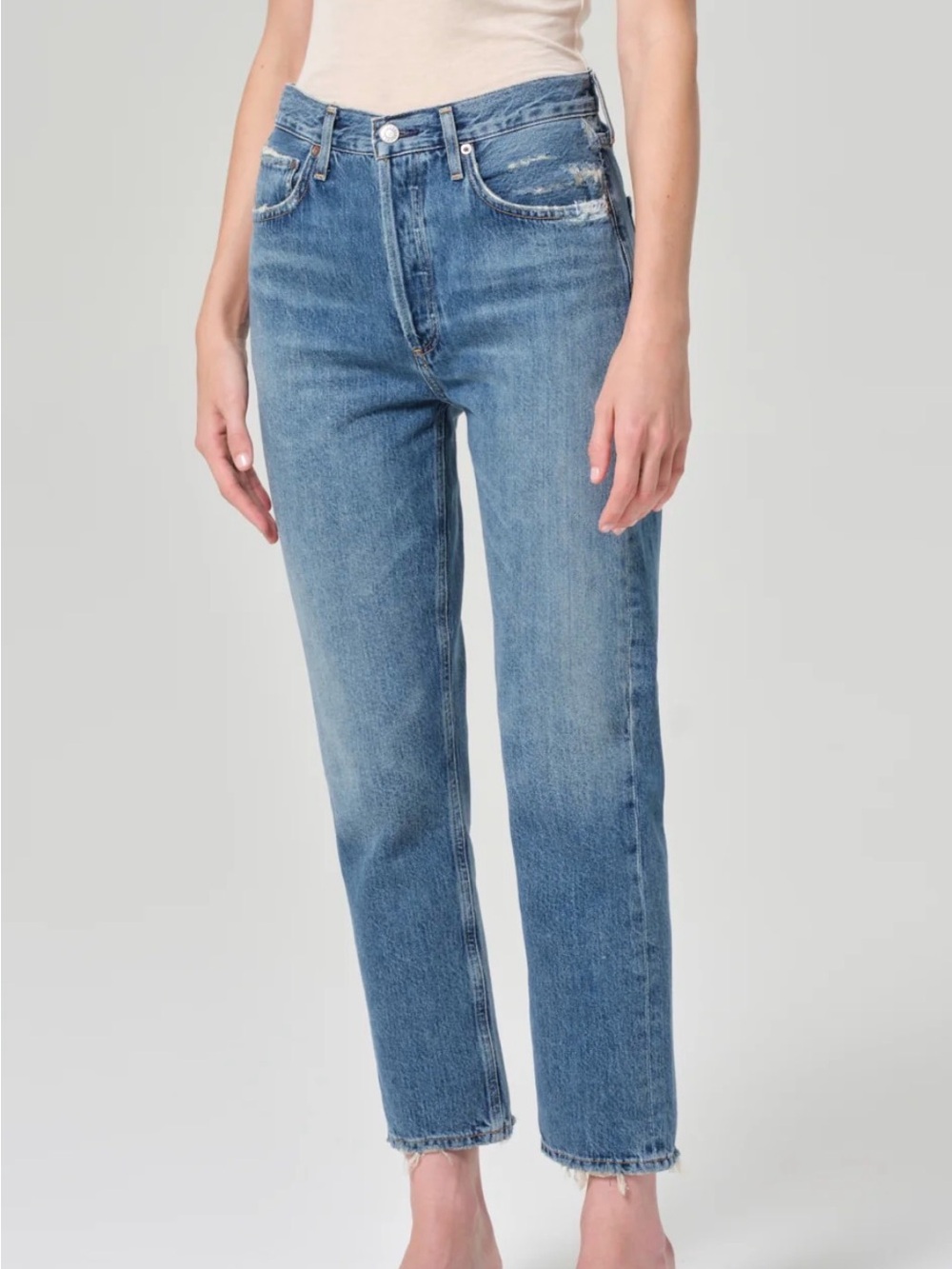 Agolde Riley Straight Crop Jeans